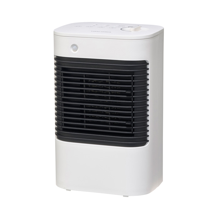 ユアサプライムス 脱衣所用のセラミックヒーター YKT-S640GM-W ホワイト 電気ファンヒーター