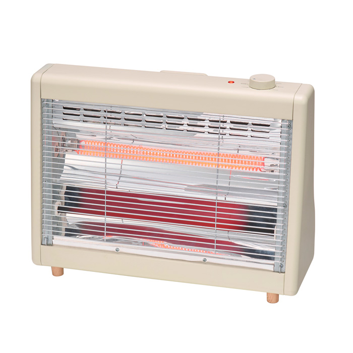 ユアサプライムス ワイド電気ストーブ YKT-WCS1000G-LC クリーム