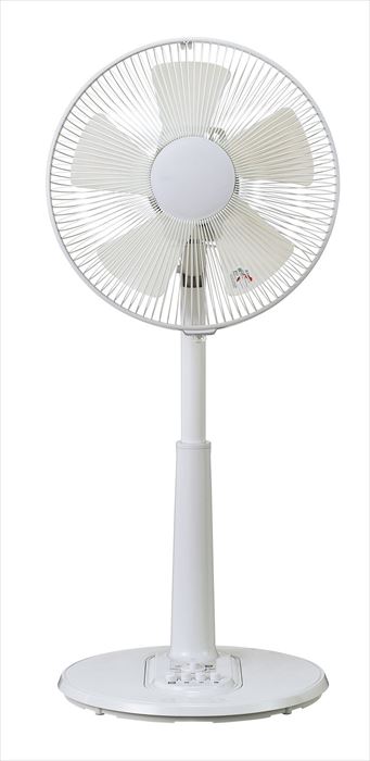 ユアサプライムス YUASA AC 扇風機 ACリビング扇風機 押しボタン式 タイマー付き 風量調節可能 YT-3036F-W ホワイト