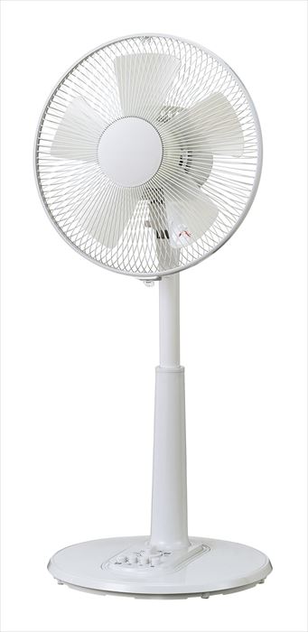 ユアサプライムス YUASA AC 扇風機 ACリビング扇風機 押しボタン式 タイマー付き 風量調節可能 YT-3036F-W ホワイト