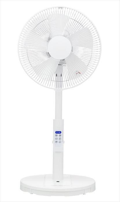 ユアサプライムス YUASA DC 扇風機 DCタッチストップ扇風機 タイマー付き 首振り 風量調節可能 YT-DS3431GFR-W ホワイト