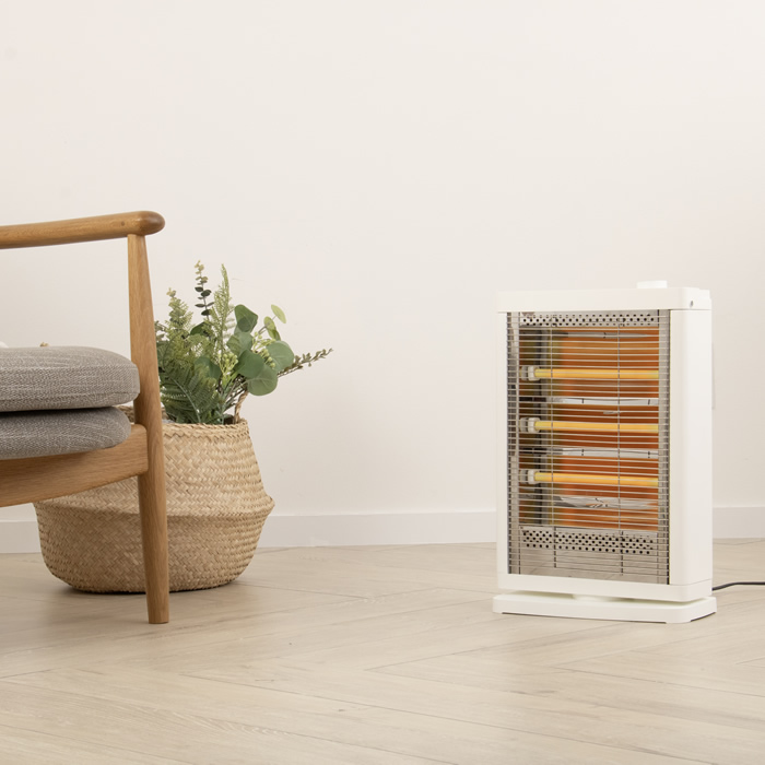 ゼピール 自動首振り電気ストーブ 900W ZDQ-09B-W ZEPEAL