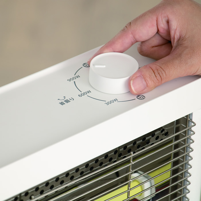 ゼピール 自動首振り電気ストーブ 900W ZDQ-09B-W ZEPEAL