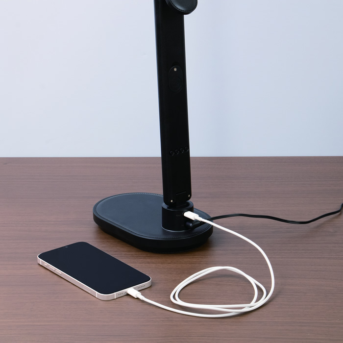 ゼピール LED スタンドライト デジタル表示付 ZLT-20B-K ブラック