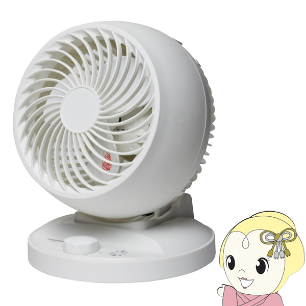 15cm3枚羽根のメカ式サーキュレーター ●風量3段階切替 ●上下角度調節 ■消費電力：27Ｗ/23Ｗ(50Hz/60Hz) ■本体寸法(約)：W225×D224×H270mm ■本体重量(約)：1.