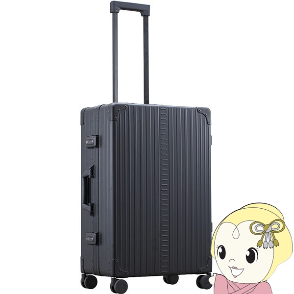 A60F アルミスーツケース 4〜7泊向け 60L ■外寸(cm)縦×横×奥行：68.5×45.5×25 ■重量(kg)：6 ■容量：約60L ■宿泊目安：4〜7泊 ■内装タイプ：フレキシブルパーテー