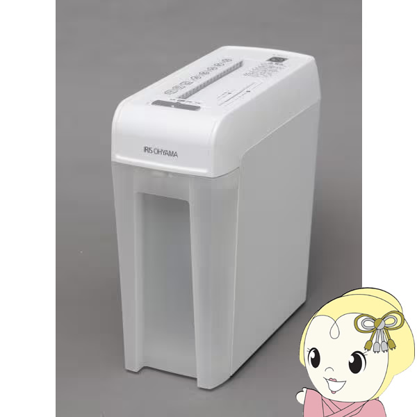 細密シュレッダー P6HMCS ホワイト オフィスやご家庭で一人一台使用するのに最適なシュレッダーです。約2×12mmの細密裁断で、重要な個人情報を守ります。静音タイプなので、いつでも気兼ねなくご使用