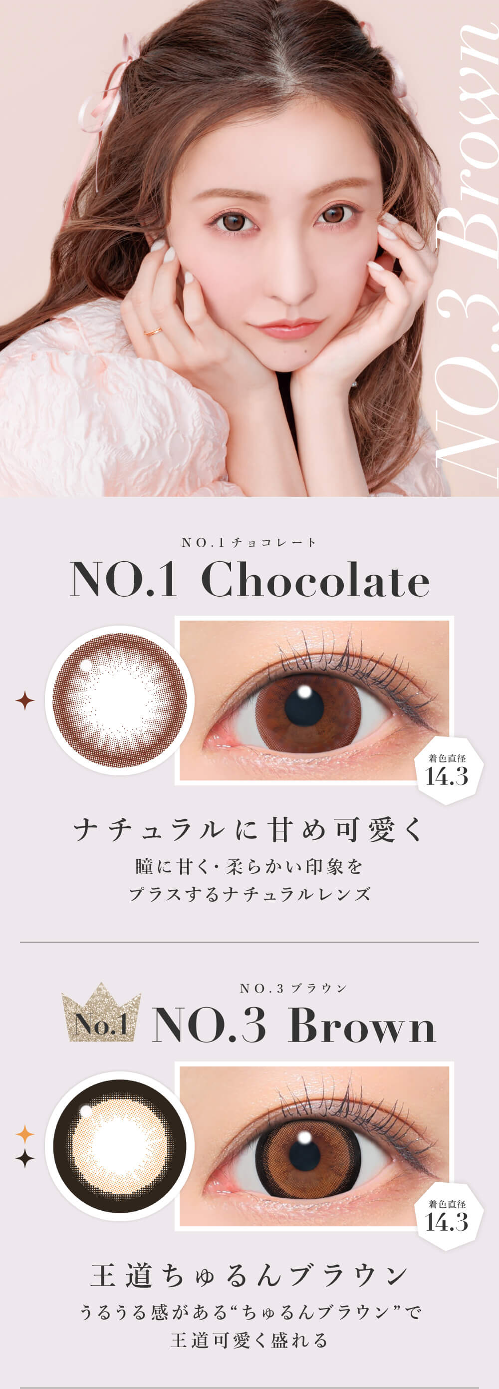 NO.1�`���R���[�g/NO.3�u���E��