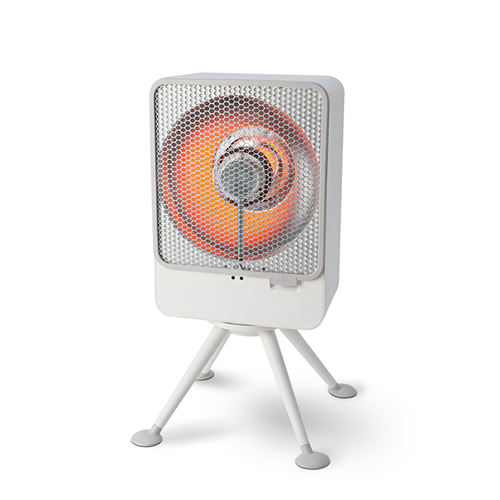 【長期保証付】シロカ(siroca) SH-LF251 W リフレクトヒーター ぽかエコー 3段階切替 首振り機能 安心センサー 転倒・振動検知 自動電源