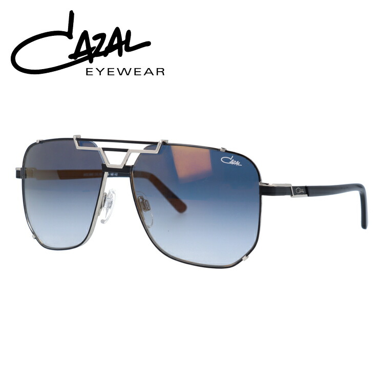 【国内正規品】カザール サングラス ミラーレンズ CAZAL MOD.9090 002 59サイズ スクエア型（ダブルブリッジ） ユニセックス メンズ レデ