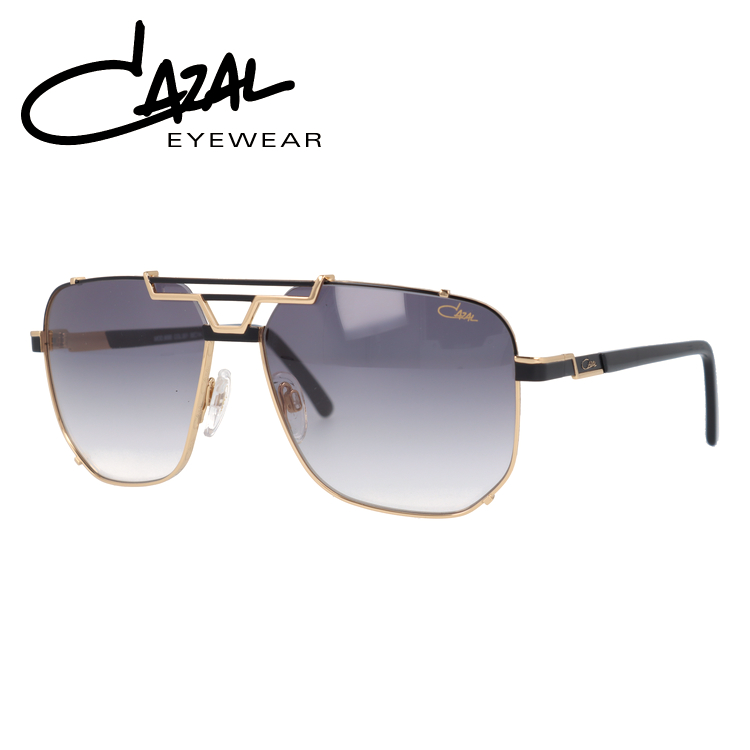 【国内正規品】カザール サングラス スクエア型 CAZAL MOD.9090 001 59サイズ （ダブルブリッジ） ユニセックス メンズ レディース UVカ