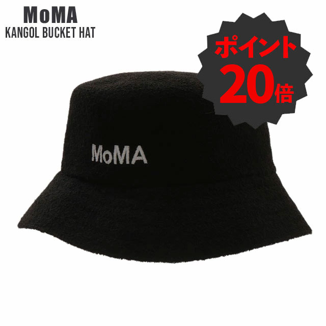 [期間限定ポイント20倍！] 新品 モマ MoMA KANGOL BUCKET HAT カンゴール バケットハット バミューダ K3050ST BLACK ブラック ヘッドウェ
