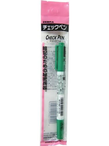●【サイズ】 最大径10.8mm×全長133.9mm●【内容】 太・細両用 細は線幅0.8〜1.1mm太は線幅4mm●暗記のチェックペン太・細両用 緑サイズ最大径10.8mm×全長133.9mm内容太