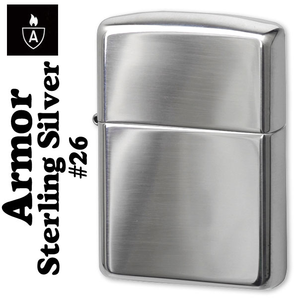 クリスマス zippo アーマー ジッポ ライター スターリングシルバー NO26 純銀 ポリッシュ仕上げ ジッポーライター ジッポー ARMOR Case