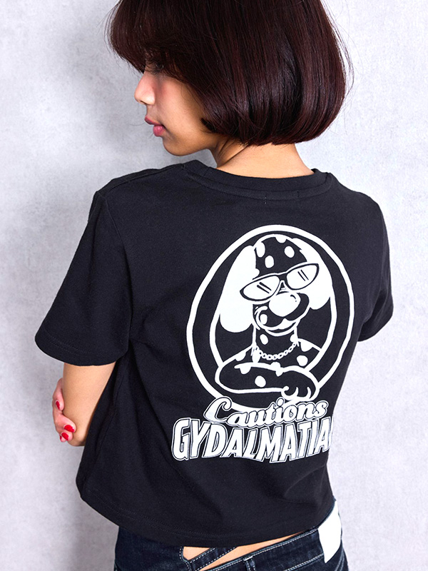 GYDA Cautions GYDALMATIAN Short T-SHIRT ジェイダ Cautions GYDALMATIAN ショート Tシャツ 【GYDA(ジェイダ)】 西海岸LAのちょっとエ