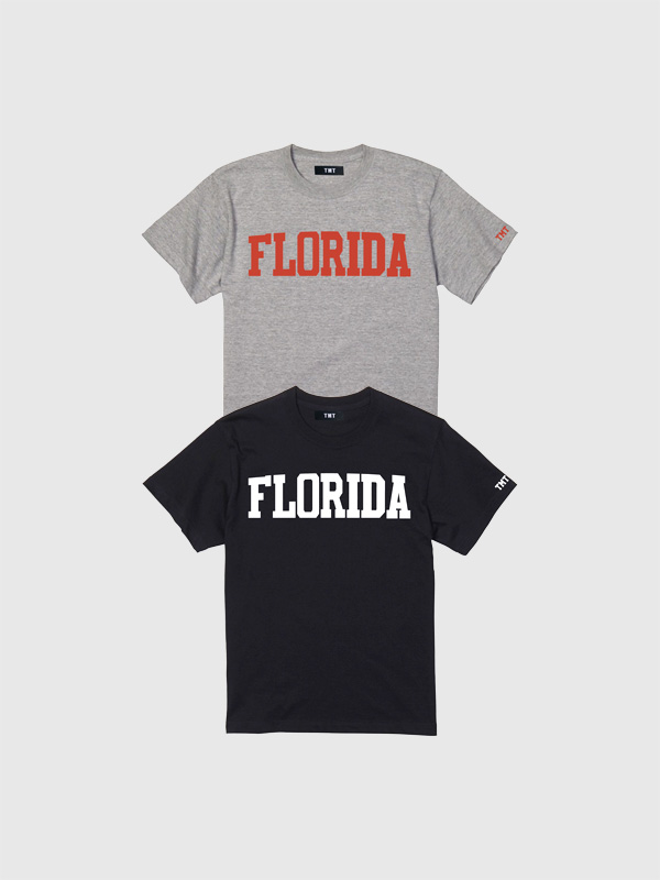 TMT 5.6oz COTTON S/S Tee FLORIDA ティーエムティー 5.6オンス 半袖 Tシャツ フロリダ 【TMT(ティーエムティー)】 1970〜80年代の古き良き時代のアメリカの