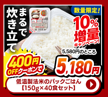 パックごはん【 150g×40食セット】