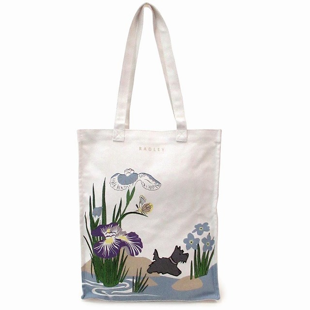 RADLEY LONDON ラドリーロンドン バッグ RHS コラボ ミディアム オープン トップ キャンバス トートバッグ 110635 NATURAL