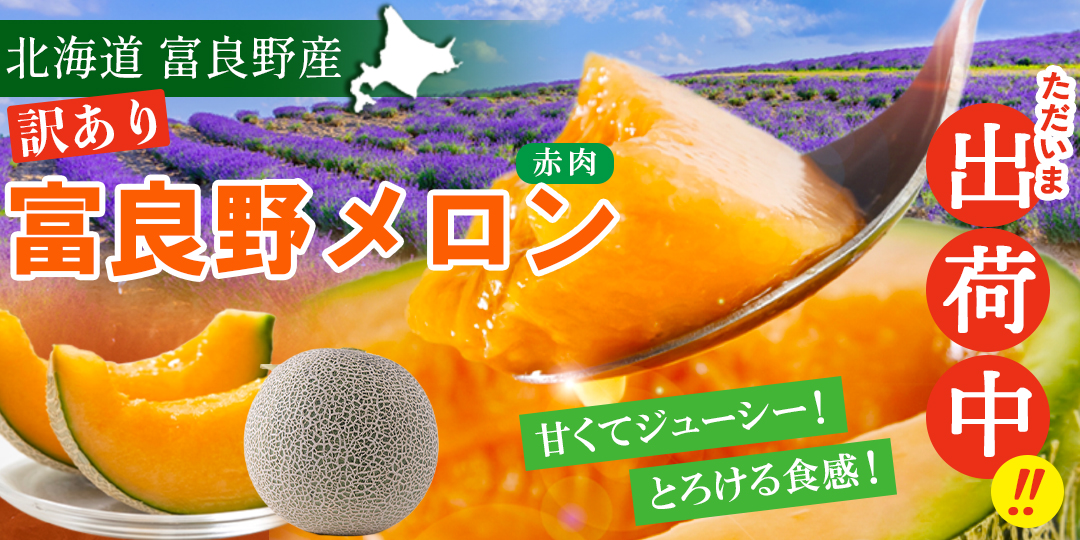 訳あり富良野メロン