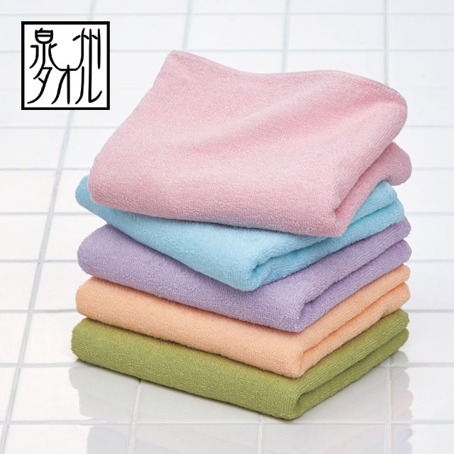 ●色/ピンク＋ブルー＋ラベンダー＋オレンジ＋グリーン×各2枚●サイズ（1枚）/約34×84cm●重さ（1枚）/約62g●素材/綿100％●製造国/日本製