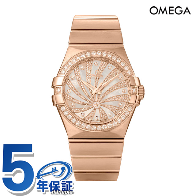 オメガ コンステレーション 36mm 自動巻き 腕時計 ブランド メンズ レディース コーアクシャル OMEGA CONSTELLATION 123.55.35.20.55.002