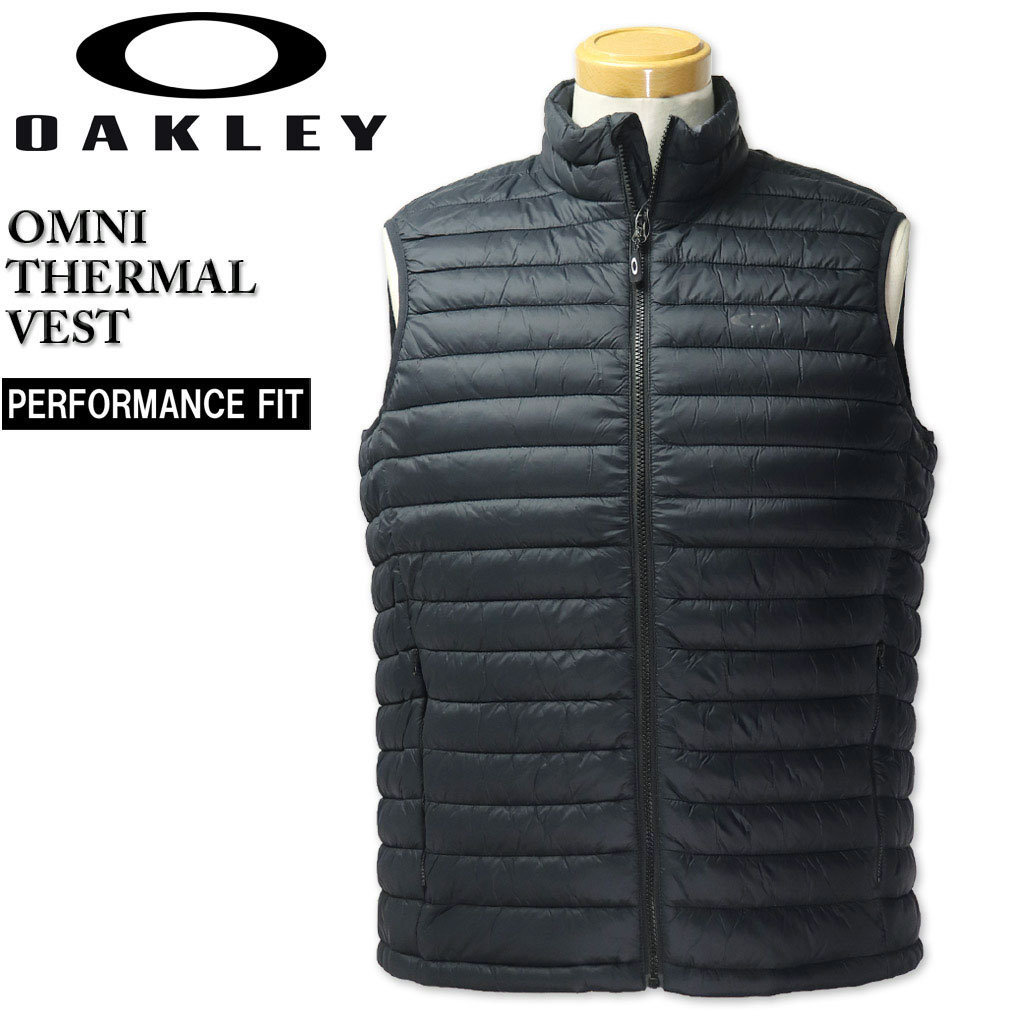 大人気ブランド OAKLEY よりUSA直輸入の中わたベスト(OMNI THERMAL VEST)が入荷しました！ 撥水性に優れた素材を採用した、DWR(耐久性撥水)キルト中綿ベストです。 キルティン