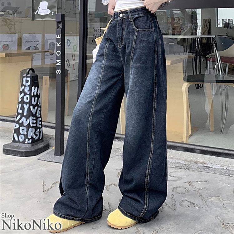 POINT カーブシルエットがおしゃれな トレンドのバレルルックパンツが登場！ 程よくカーブがかったシルエットで トレンド感のある今っぽい雰囲気に◎ コンパクトなトップスを合わせはもちろん ゆったりし
