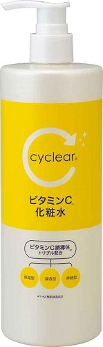 熊野油脂 cyclear サイクリア ビタミンC 化粧水 500ml ビタミンC誘導体 酵素