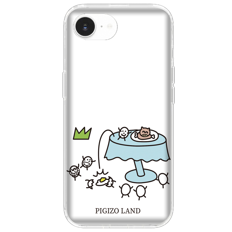 SHARP AQUOS wish4 専用スマホケース ガーリーたまごデザイナーコレクションかわいい 動物 デザイナーByPIGIZO作品