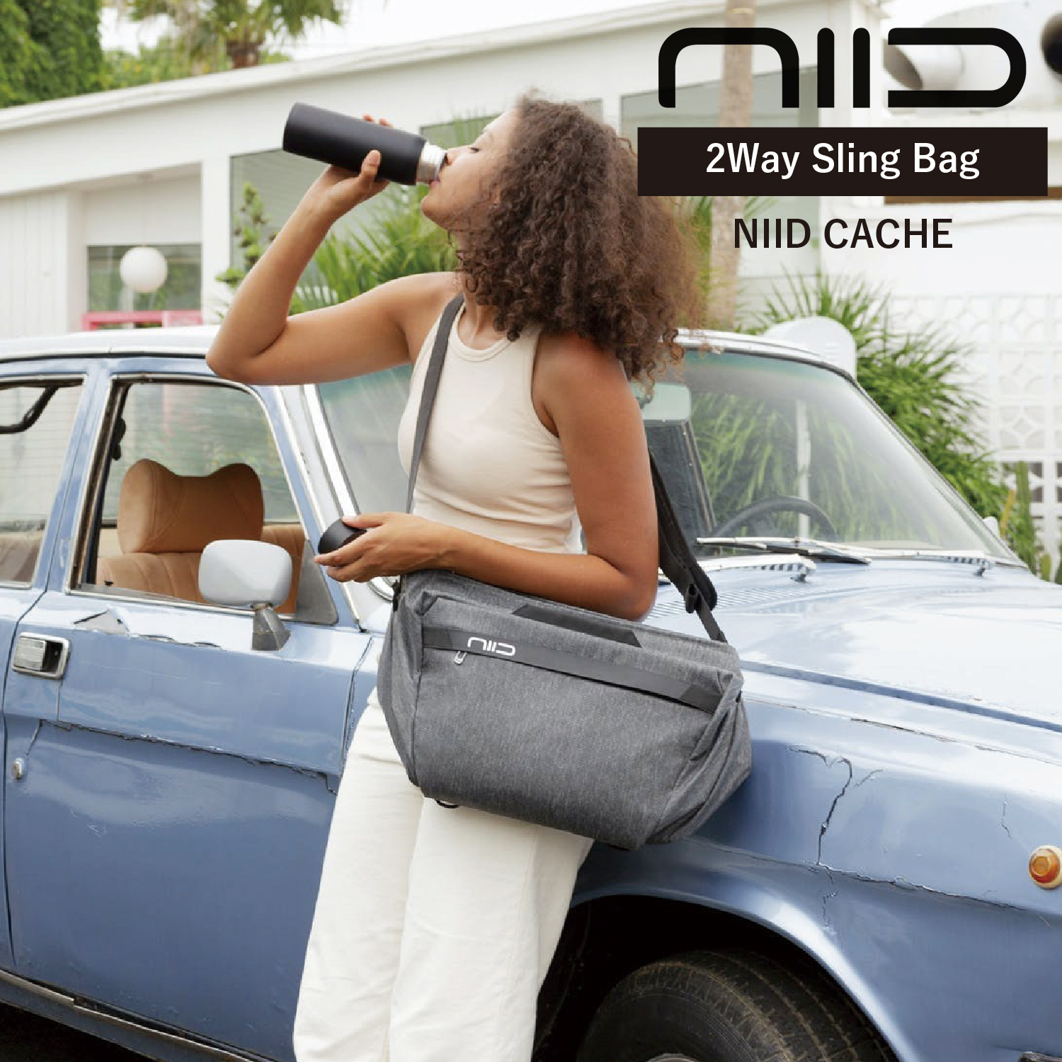 商品番号 nid-cache NIIDのスリングモードとダッフルモードを自由に瞬時に切り替え、変形ができる特殊なハイブリッド構造の「NIID CACHE」です。留め具を外し、ハンドルを取り出すだけで簡