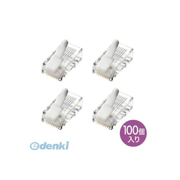 ED2173575 サンワサプライ ADT-RJ45TS-100 ツメ折れ防止カテゴリ5e RJ−45コネクタ 100個入り ADTRJ45TS100