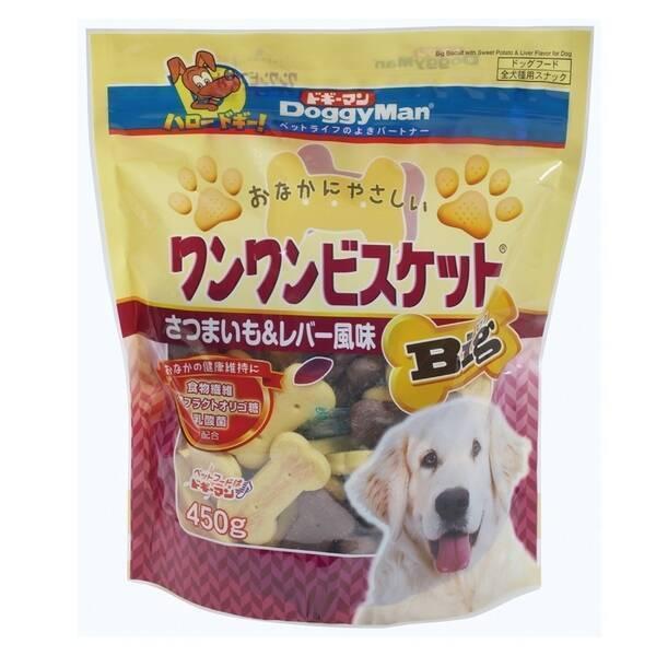 ドギーマン おなかにやさしいワンワンビスケットBig さつまいも＆レバー風味 450g 4976555819953