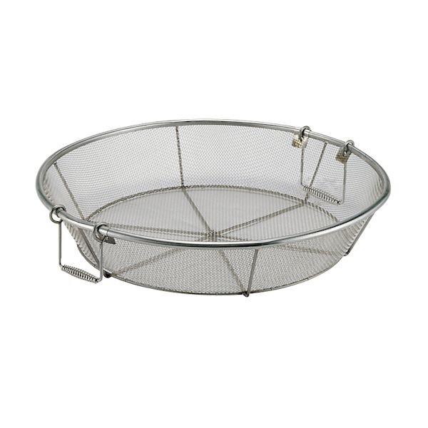 ED3096430 4967151187157 エムテートリマツ MT18−8浅型揚げザル55cm バネ取手付