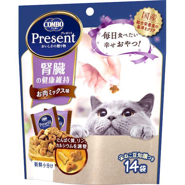 ED3973567 日本ペットフード 4902112051146 コンボ プレゼント キャット おやつ 腎臓の健康維持 お肉ミックス味 42g
