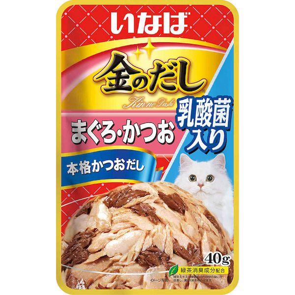 ED3973973 いなばペットフード TCR-162 いなば 金のだしパウチ 乳酸菌入り まぐろ・かつお 40g TCR162