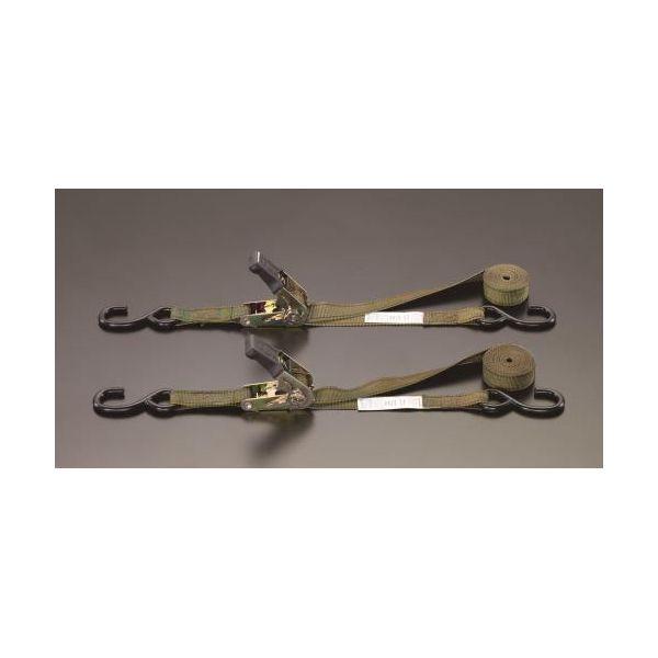 ED656191 エスコ EA982BA-11B 25mm ｘ3．6ｍラチェット荷締ストラップ カモ EA982BA11B【キャンセル不可】