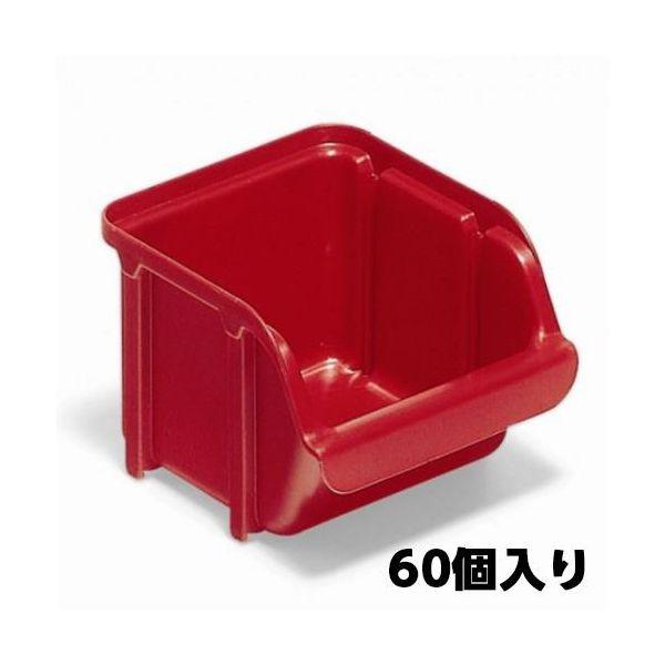 ED1768466 【個人宅配送不可】 エスコ EA661CJ-6 直送 代引不可 １０３ｘ１１５ｘ ７４ｍｍ パーツトレー（重ね置型・赤／６０個） EA661CJ6【キャンセル不可】