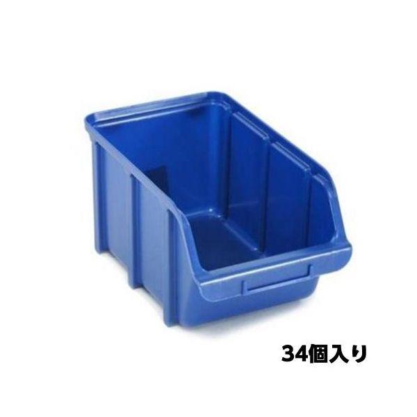 ED1768473 【個人宅配送不可】 エスコ EA661CJ-18 直送 代引不可 １４５ｘ２４０ｘ１２７ｍｍ パーツトレー（重ね置型・青／３４個） EA661CJ18【キャンセル不可】