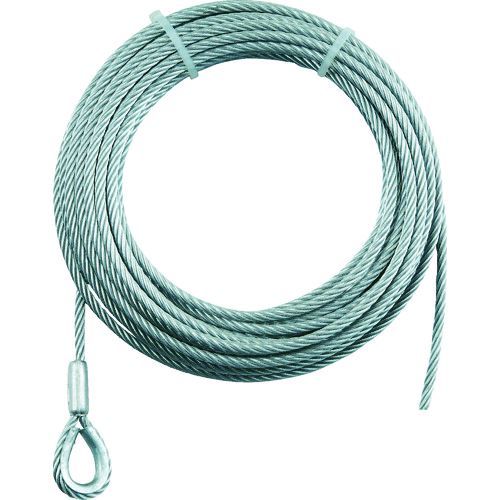 ED2074498 トラスコ中山 WWS940 手動ウインチ用ワイヤーΦ９×４０Ｍ用 シンブル入りロック加工 WWS9-40