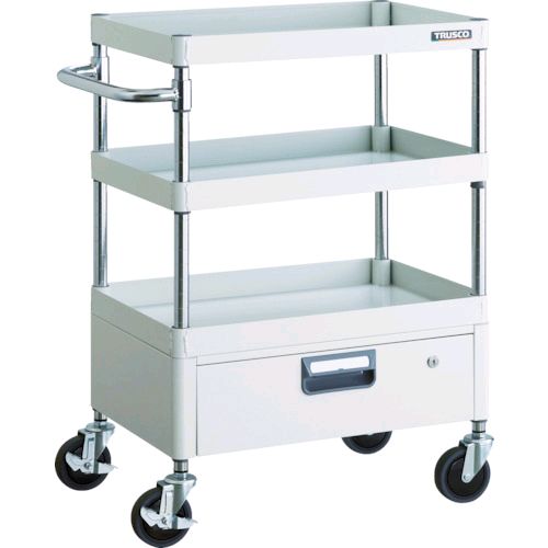 ED2261645 トラスコ TRUSCO PEW-963V-W ツールワゴン フェニックスワゴン 省音 ６００Ｘ４００ＸＨ８８０ １段引出付 ホワイト PEW963VW