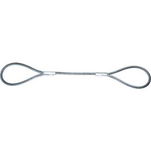 ED2265681 トラスコ TRUSCO TWAL-18S4 ワイヤーロープスリング Ａタイプ アルミロック １８ｍｍＸ４ｍ TWAL18S43100