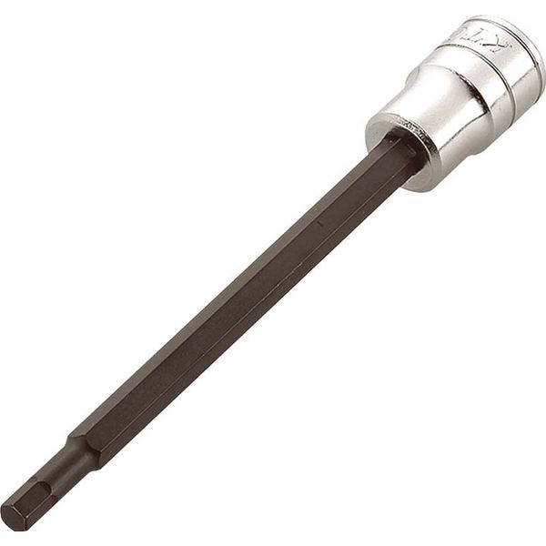 ED2986337 KTC 京都機械工具 BT3-06L-S ９．５ｓｑ．ロングヘキサゴンビットソケットパック・台紙仕様 対辺寸法６ｍｍ 差込角９．５ｍｍ BT306LS