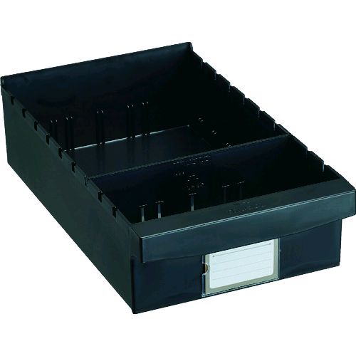 ED3302359 ＴＲＵＳＣＯ ML-2D パーツケース ＷＵＷ型 バンラックケースＬ型引出 導電タイプ 内寸２４２×４０７×Ｈ１０８ ML2D