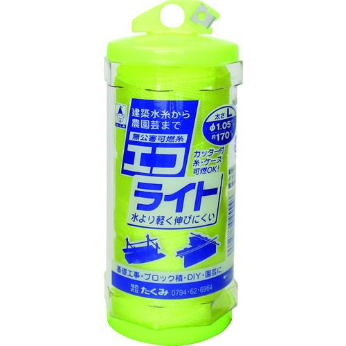 ED3829210 たくみ 4555 水糸 エコライト イエローＬ