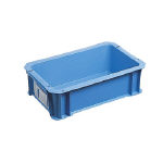 ED445839 DICプラスチック ［DA-5 Y］ ＤＡ型コンテナ ボックス型 外寸：Ｗ３２６×Ｄ２０４×Ｈ１００ 黄 DA5Y 500-4811