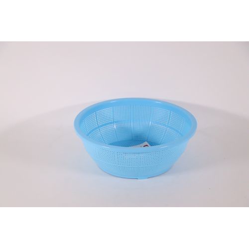 ED3211174 4562202220014 池田プラスチック販売 DX丸ザル 1号 イケダ ブルー AZL03001 プラスチックザル 33cm