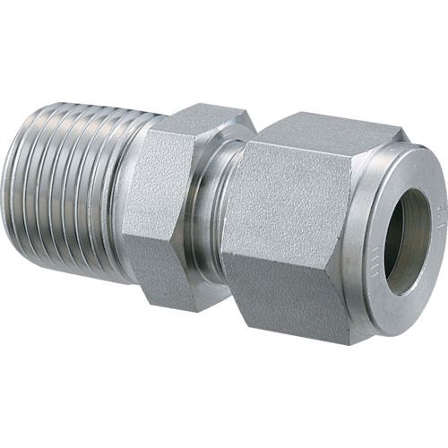 ED585559 フジトク ［MC-10-4］ ＳＵＳ３１６製ハーフユニオン Φ１０×１／２Ｂ ステンレス管用 Ｗフェルールフィッティング MC104 251-8775