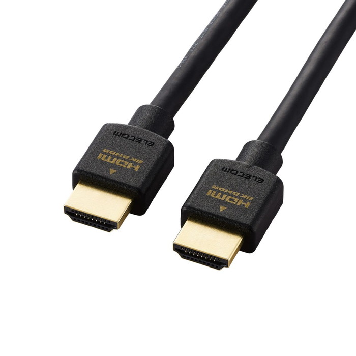 即納 代引不可 HDMI 2.1 ケーブル ウルトラハイスピード 2m 8K 4K PS5 PS4 Nintendo Switch Xbox など対応 ブラック エレコム DH-HD21