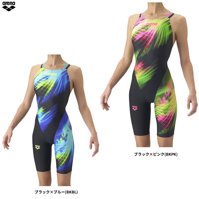 arena(アリーナ)競泳用水着 アクアレーシングハーフスパッツ 公式大会可(AS6FRC80L)WA承認モデル 水泳 マスターズ水着 レディース