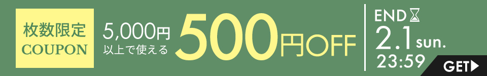 5000円以上で使える500円OFFクーポン